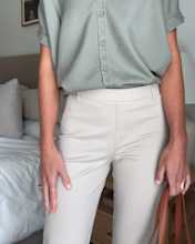 Ultra-Stretch Ponte Straight Leg Pants Ecru VICTORIA-SCHNEIDER Thumbnail 4x5