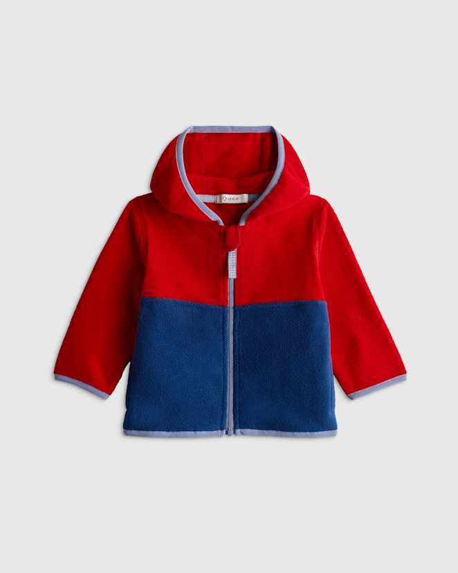 Navy/Red Microfleece Cozy Jacket