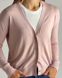THUMB Women-s Lightweight Cotton Cashmere Cardigan Sugar Stone 1.30 IH Shoot 4x5.00 00 00 00.Still001