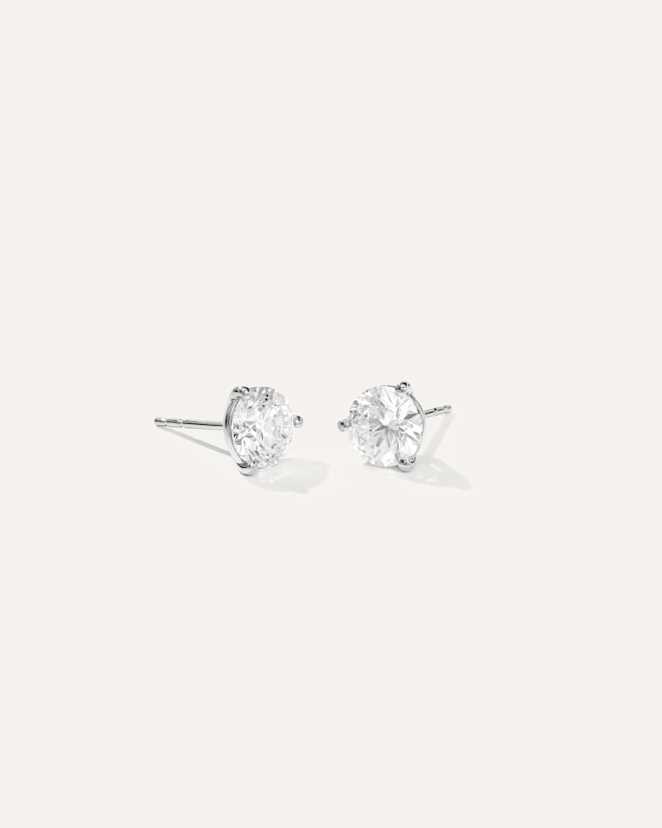 White Gold 14K Gold Lab Grown Diamond Martini Studs