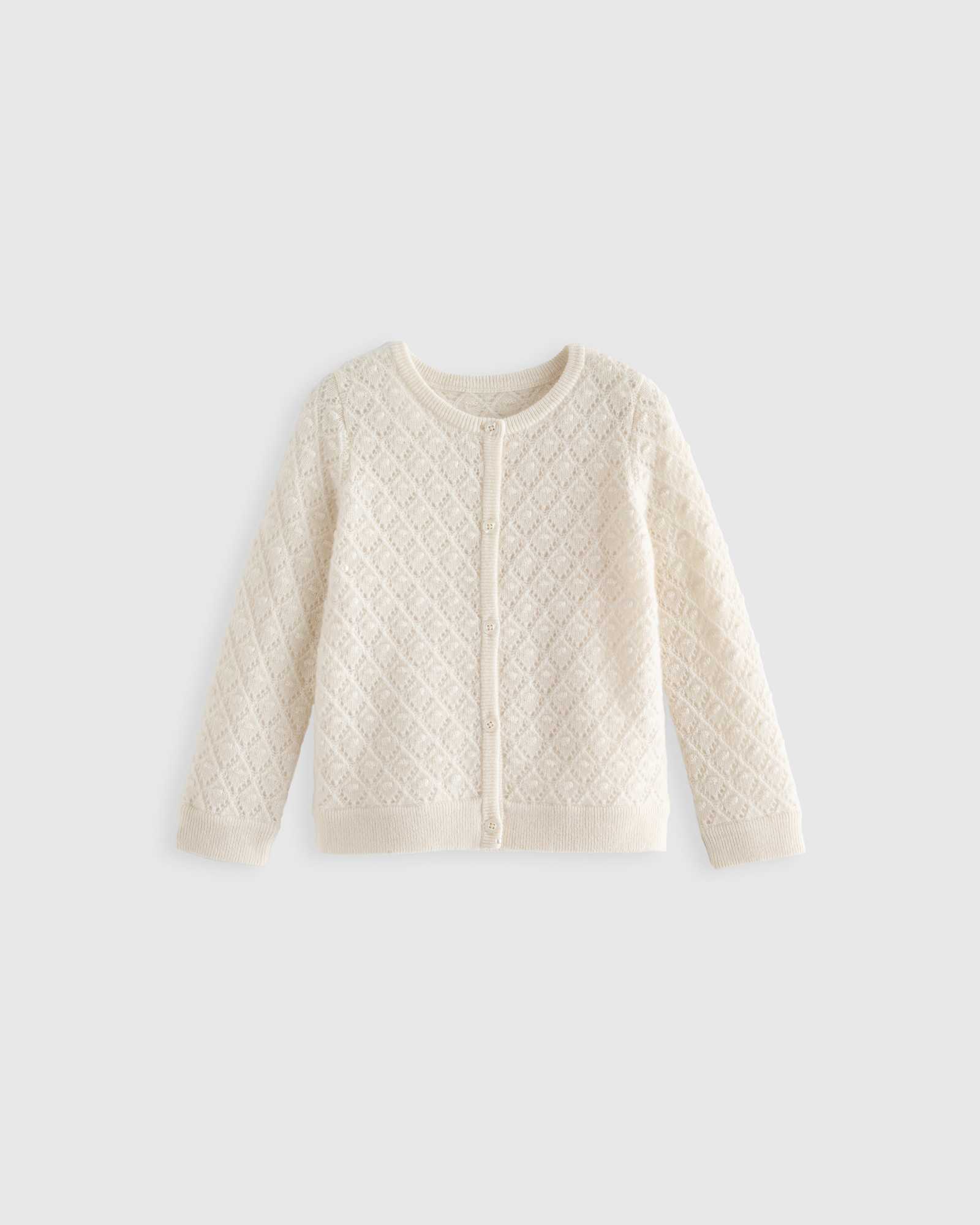 Pointelle Cardigan ivory Toddler