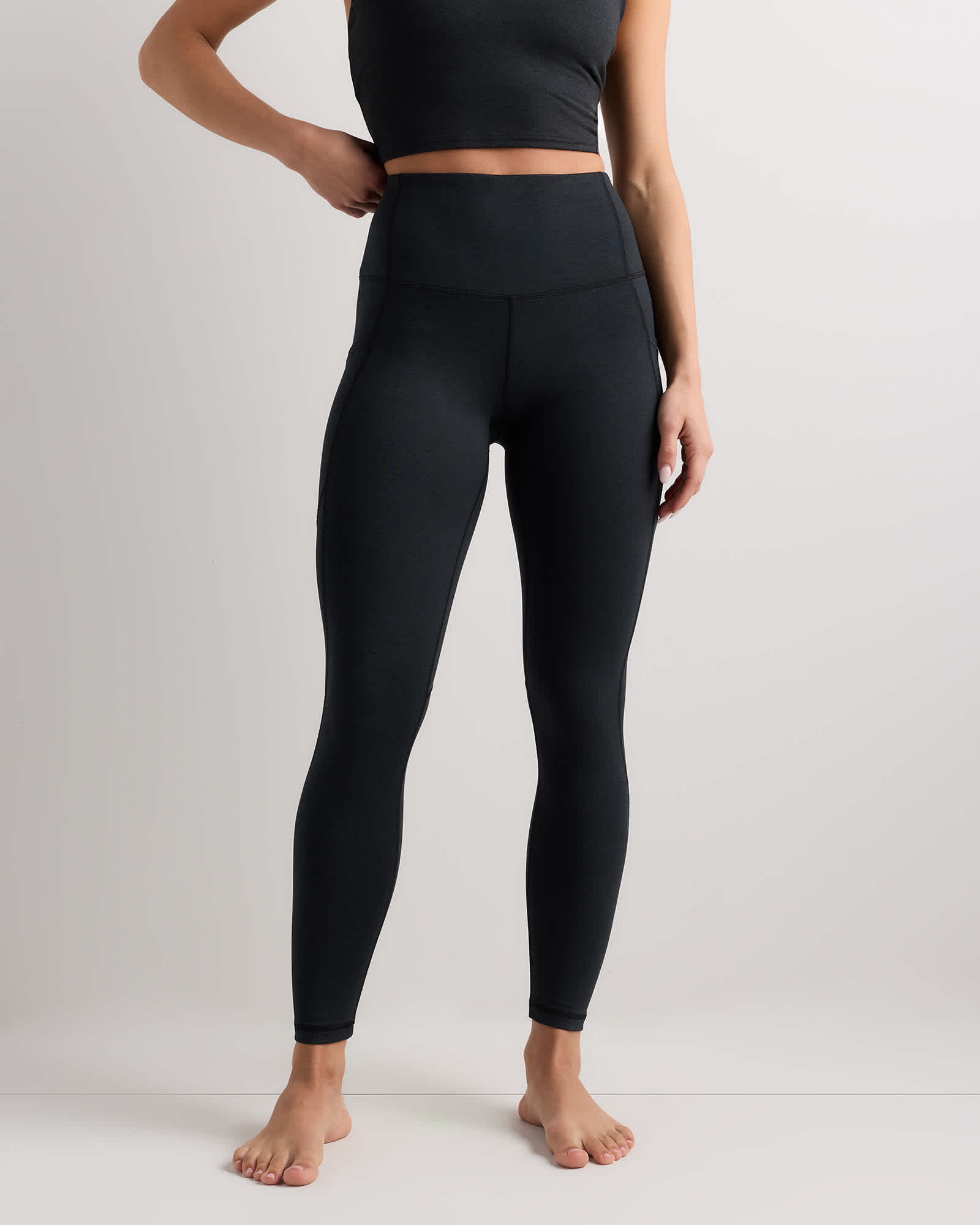 Heather Black Ultra-Soft High-Rise Pocket Legging