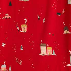 U--826 KID Bamboo Long Sleeve and Pant Pajama Set Holiday Scenic 16543 CROPPED