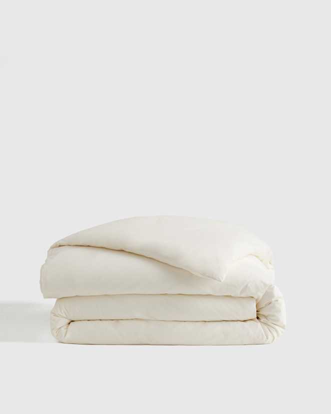 Ivory Organic Brushed Cotton Duvet Cover