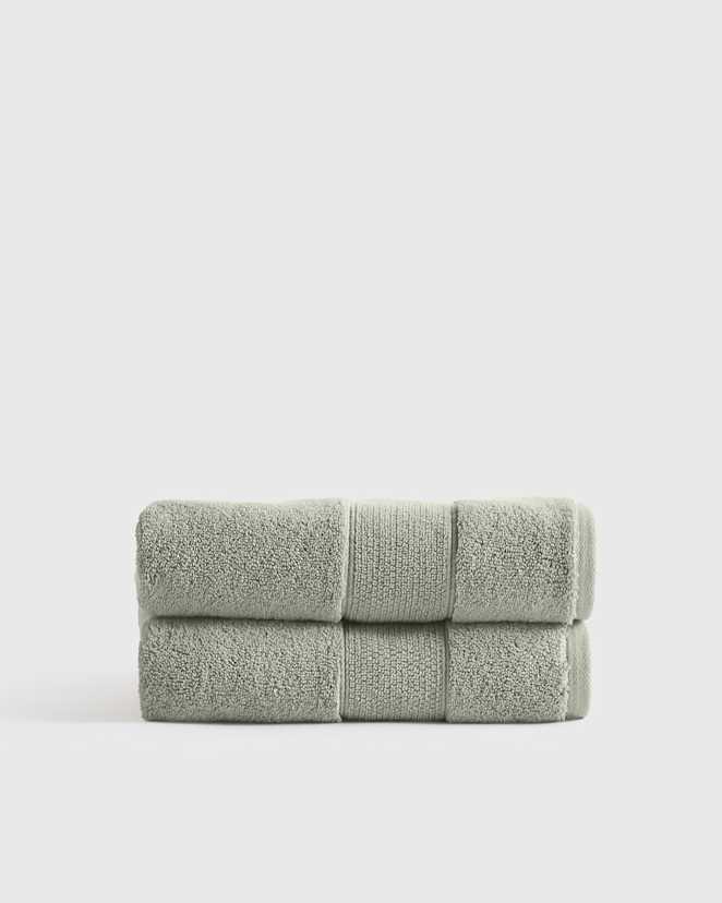 Sage Classic Organic Turkish Cotton Hand Towel (Set of 2)