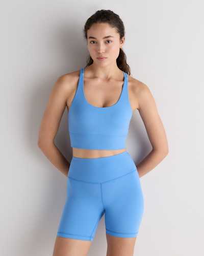 Power-Up Long Line Strappy Sports Bra