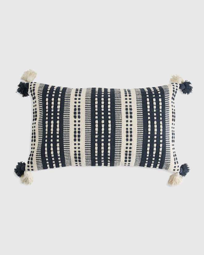 Navy Rowe Pillow Cover