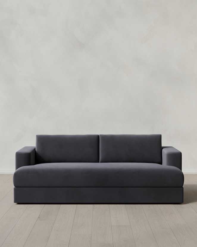 Gunmetal Sierra Sleeper Sofa in Performance Velvet