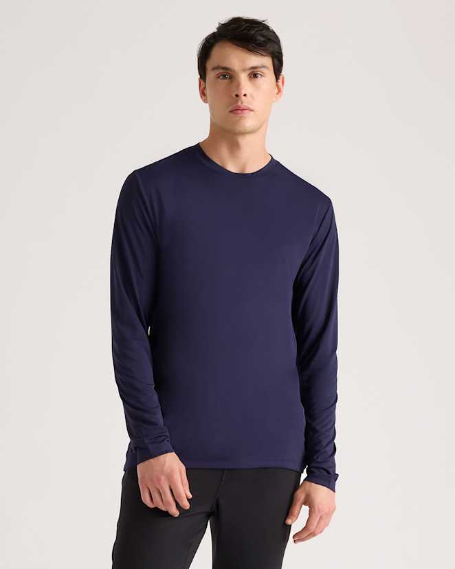 Deep Navy Ultra-Light Performance Long Sleeve Tee