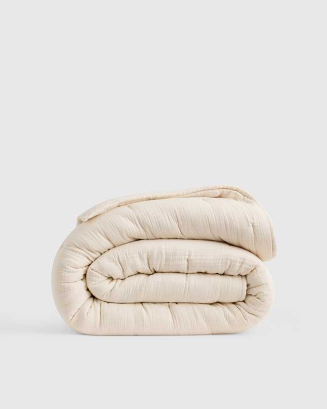 Undyed Organic Airy Gauze Dream Quilt