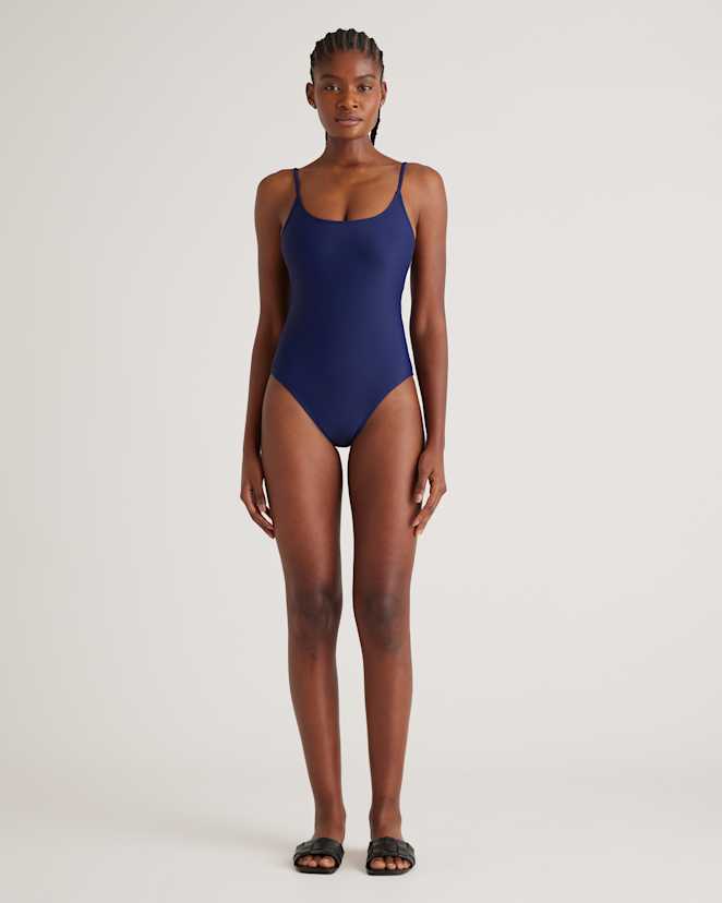 Deep Navy Italian Cami One-Piece Swimsuit