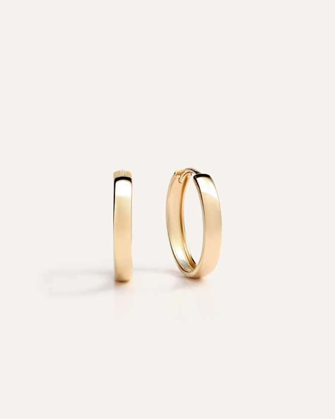 Yellow Gold 14K Gold Bold Hoops
