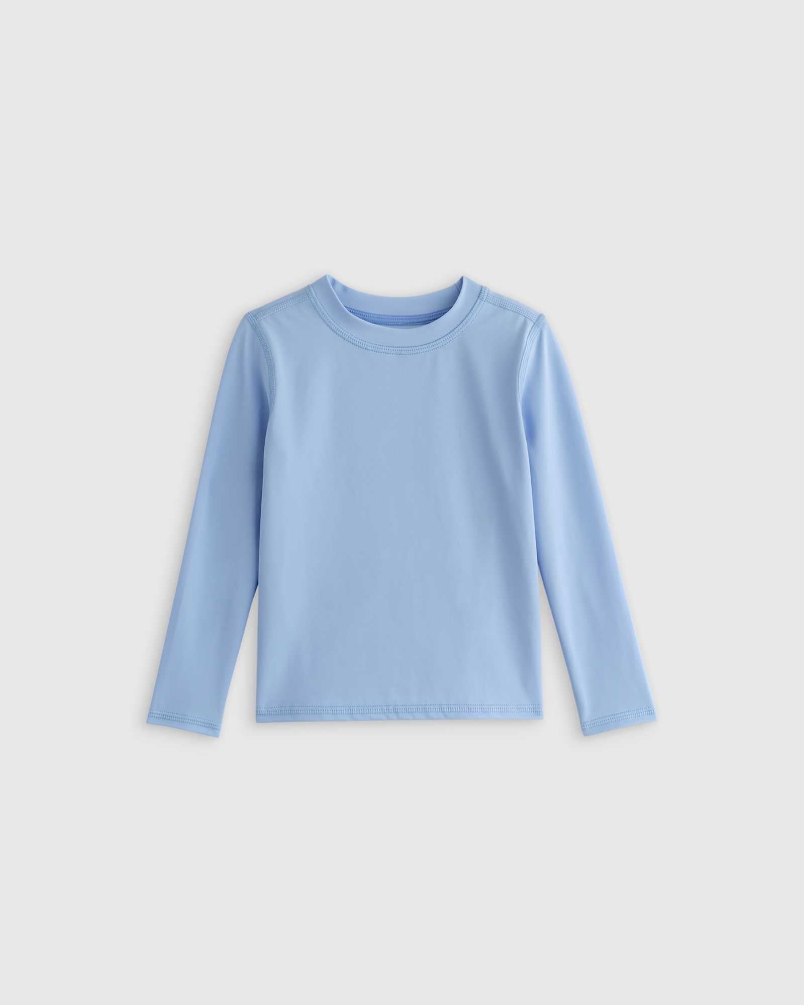 sky-blue Long Sleeve Rash Guard