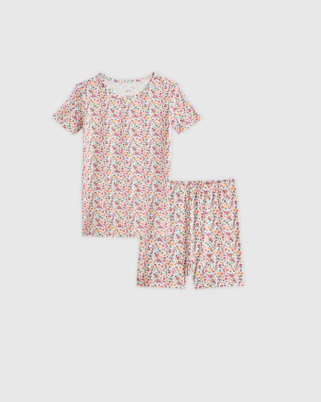 Ditsy Floral Bamboo Short Sleeve and Shorts Pajama Set