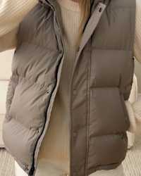 Responsible-Down-Puffer-Vest Stone-Taupe Monette-Moio Thumbnail