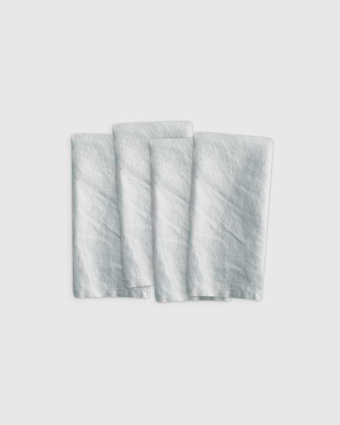 Mist European Linen Napkins (Set of 4)