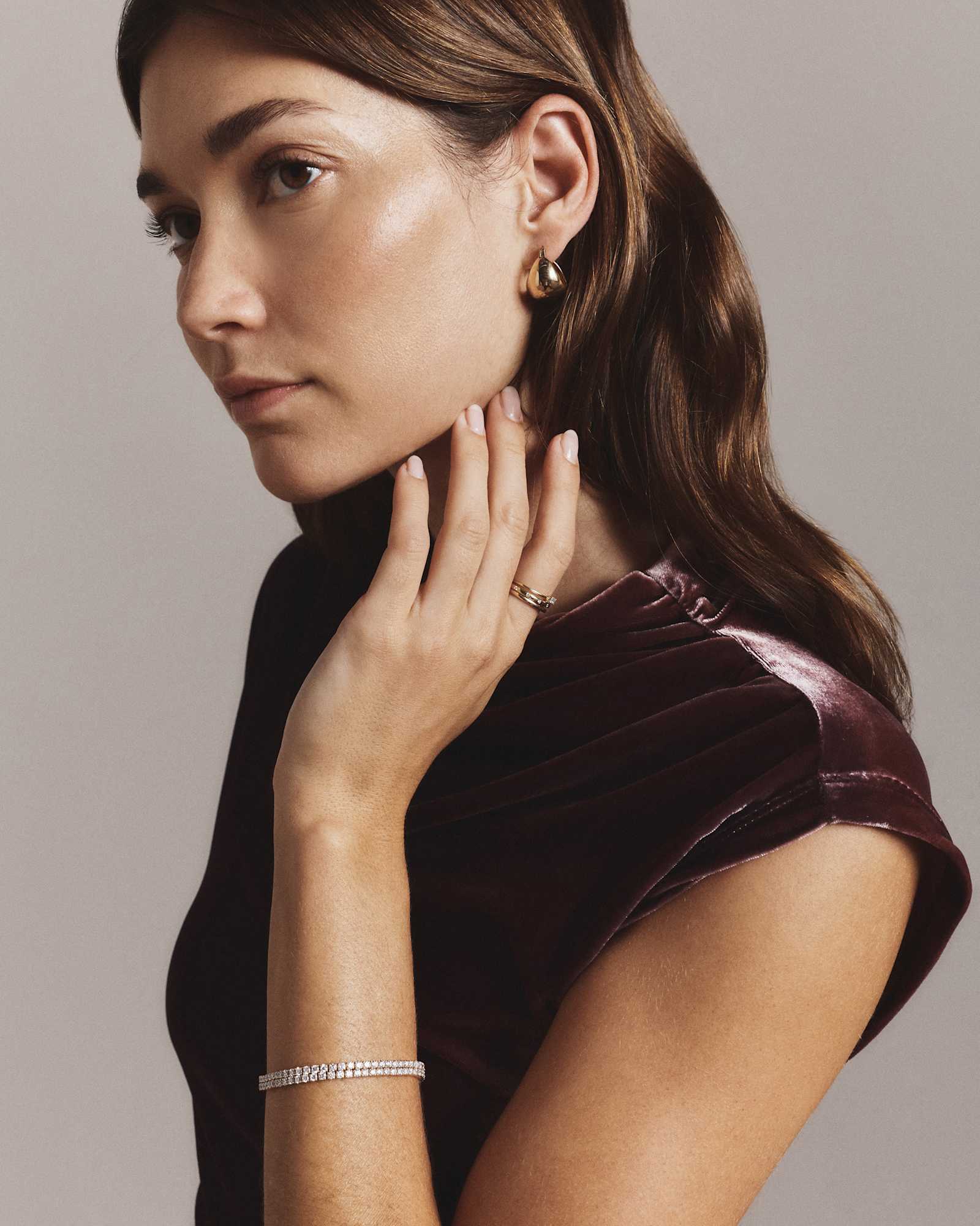 Gold Vermeil Globe Boho Hoops