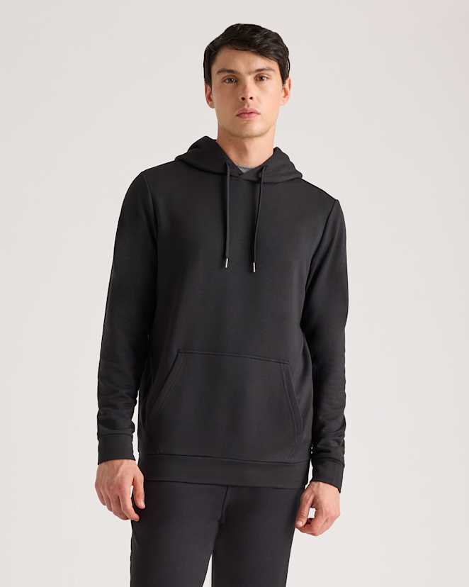 Black Supersoft Fleece Pullover Hoodie