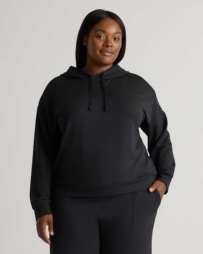 Black SuperSoft Fleece Pullover Hoodie