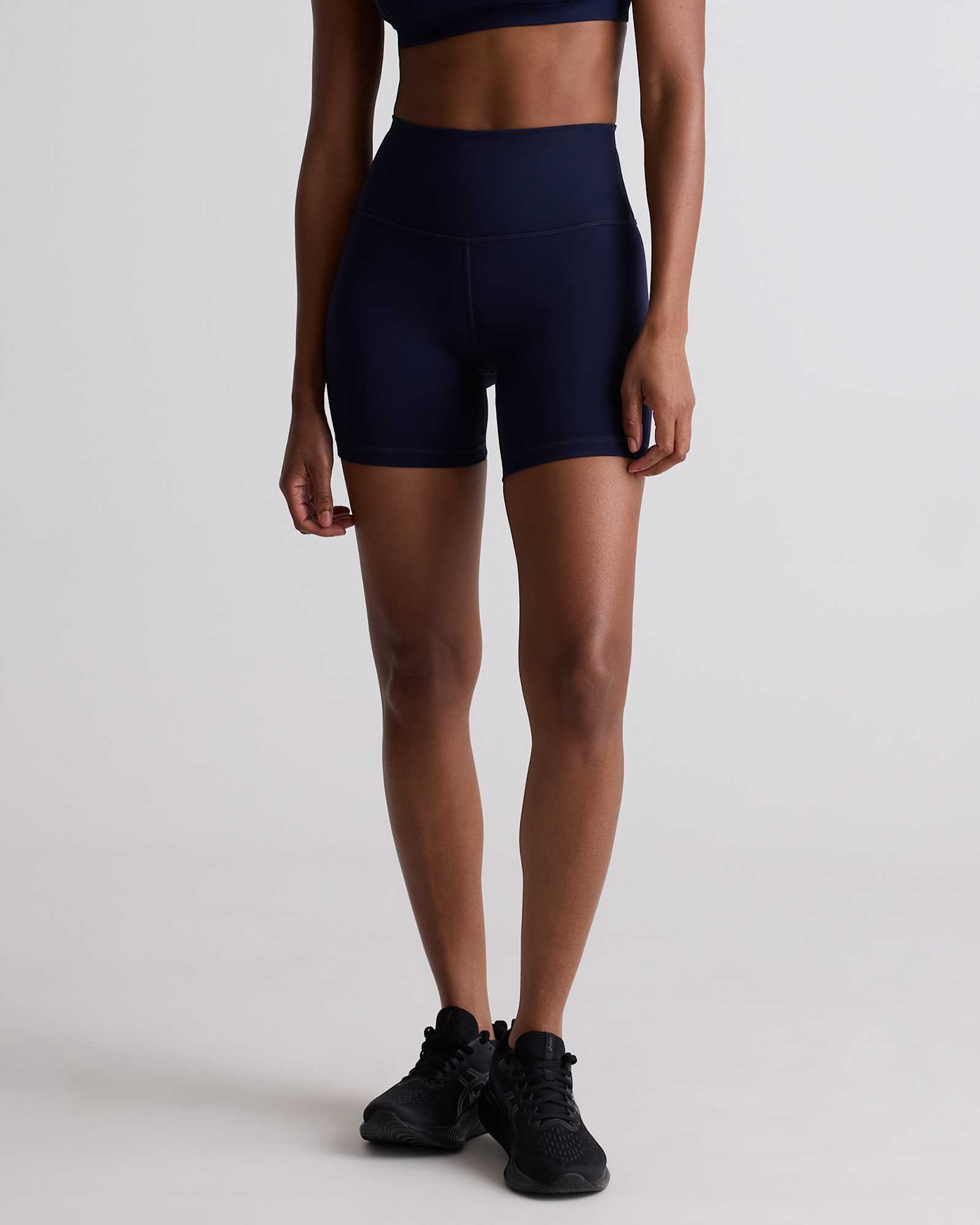 Deep Navy Power-Up High-Rise Training Shorts