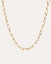 Yellow Gold 14k Gold Long Chain Link Necklace