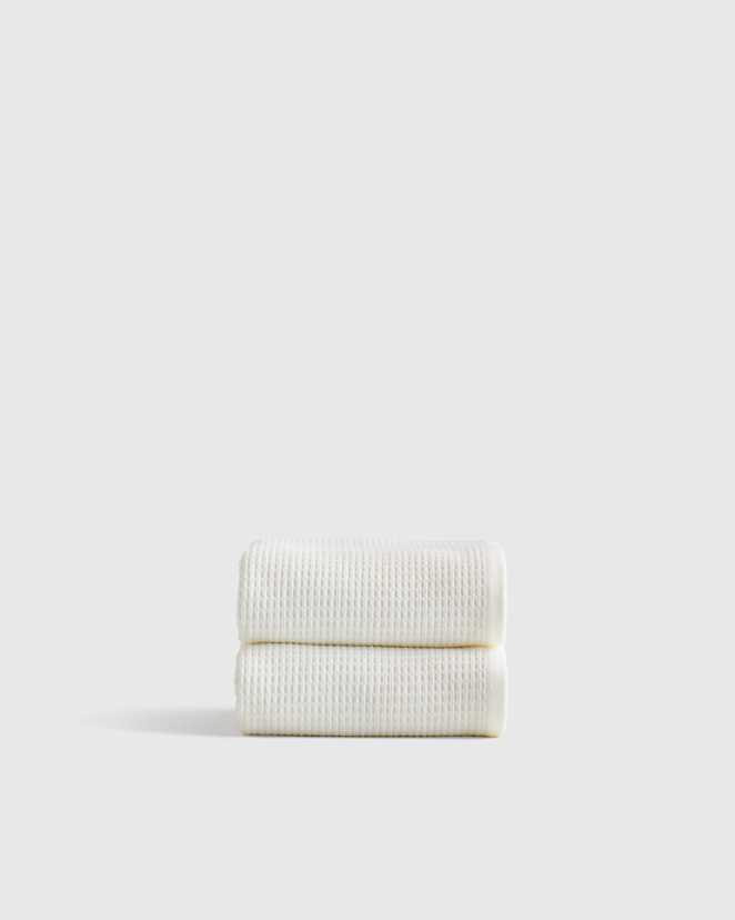 Ivory Turkish Waffle Terry Hand Towel (Set of 2)