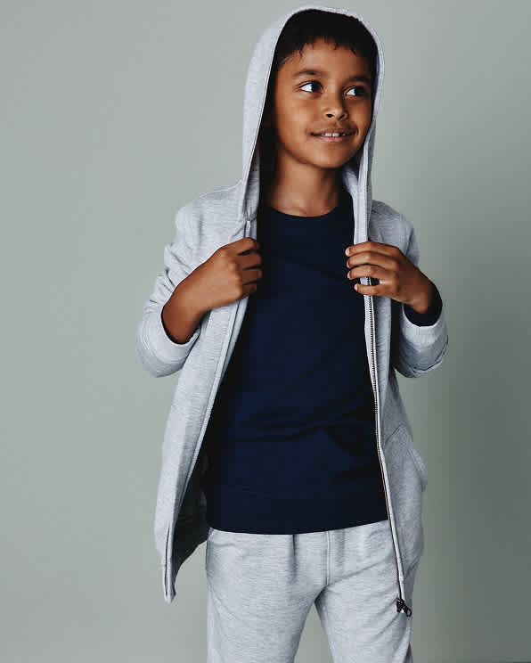 Heather Grey SuperSoft Fleece Zip Up Hoodie