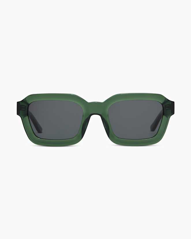 Clear Sage with Green lens Ibiza Polarized Acetate Sunglasses