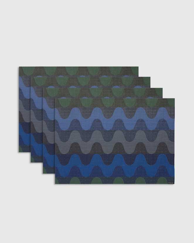 Deep Sea Wiggle Easy-Care Rectangular Placemat, Set of 4 by Chilewich