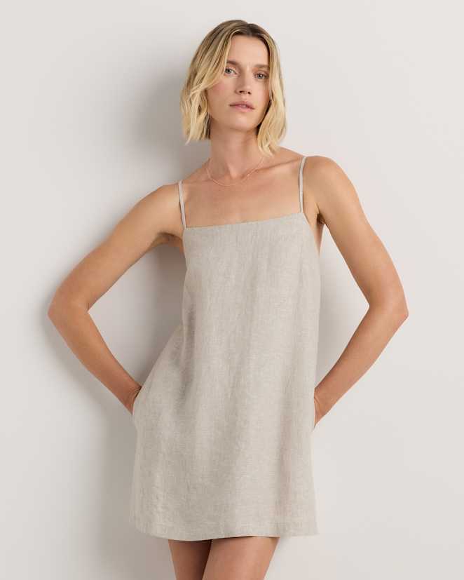 Flax 100% European Linen Mini Skort Dress