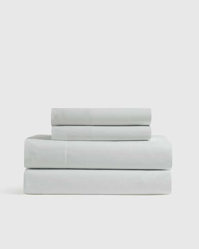Mist Ensemble de draps en percale biologique lisse