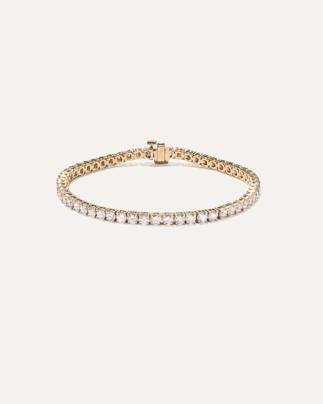 Yellow Gold 14K Gold Lab Grown Diamond Tennis Bracelet