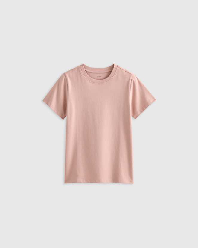 Pink Rose 100% Organic Cotton Jersey Short Sleeve Tee