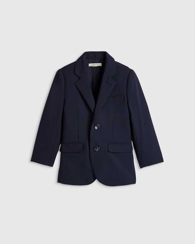 Navy Kids Italian Wool Suit Jacket