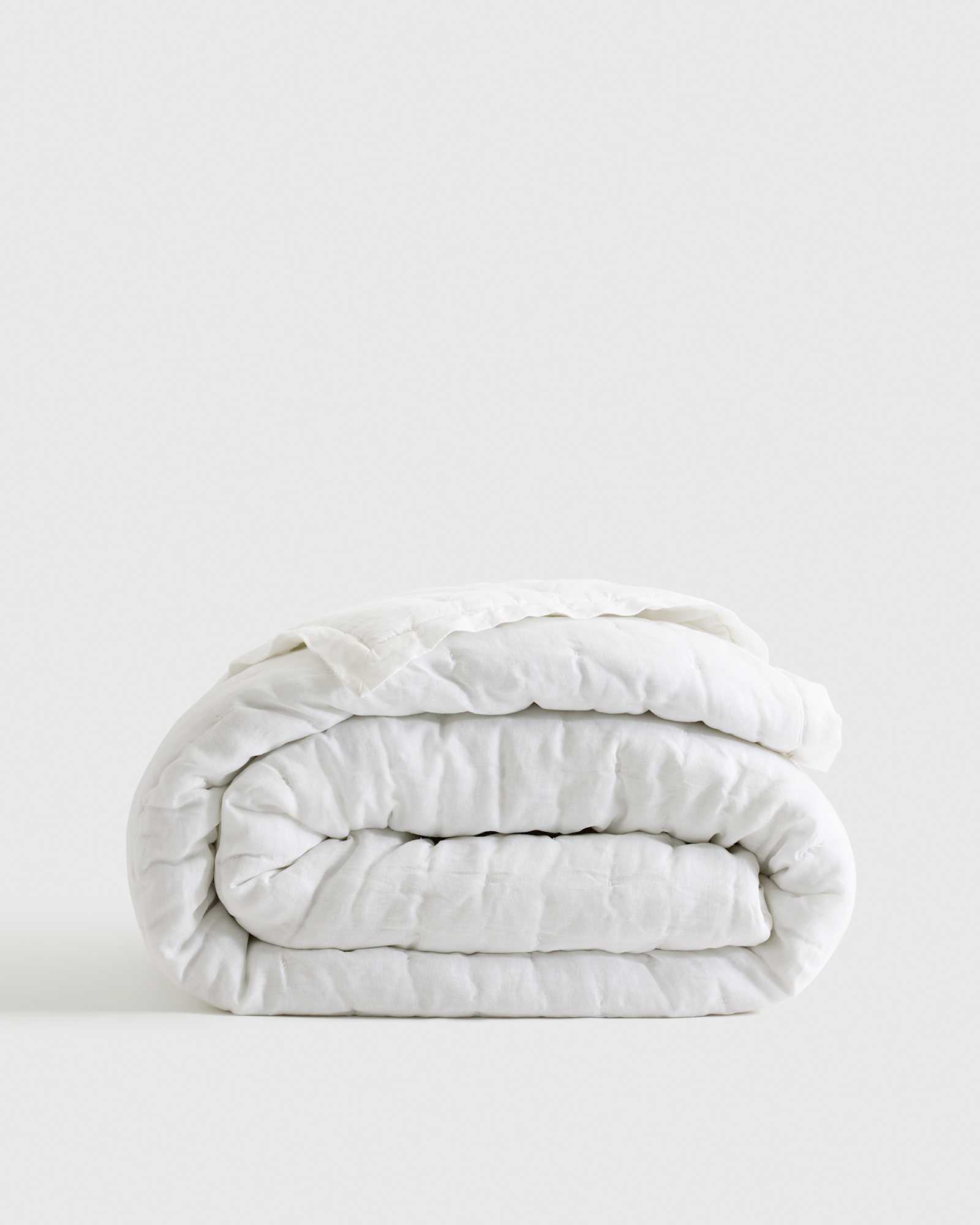 EuropeanLinenDreamQuilt White 646