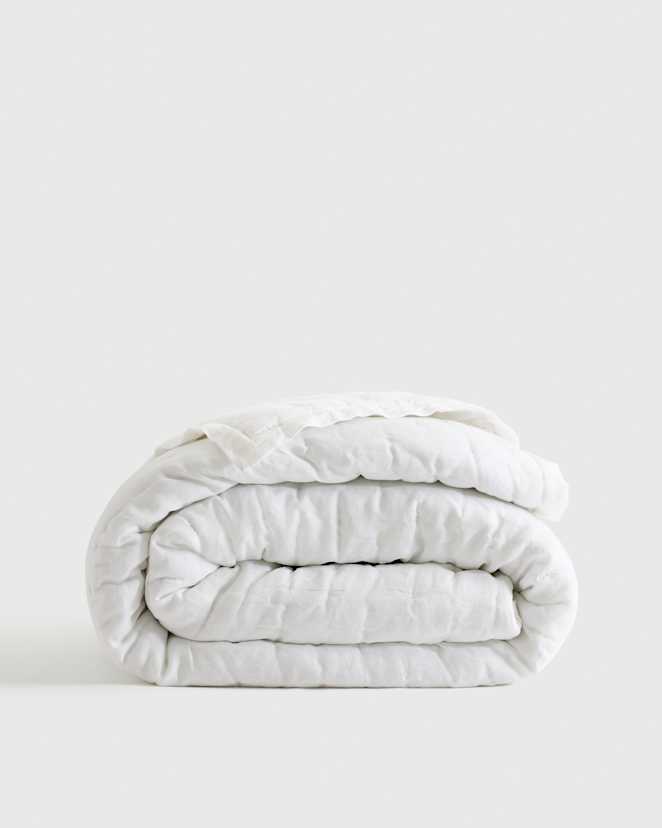 White European Linen Dream Quilt