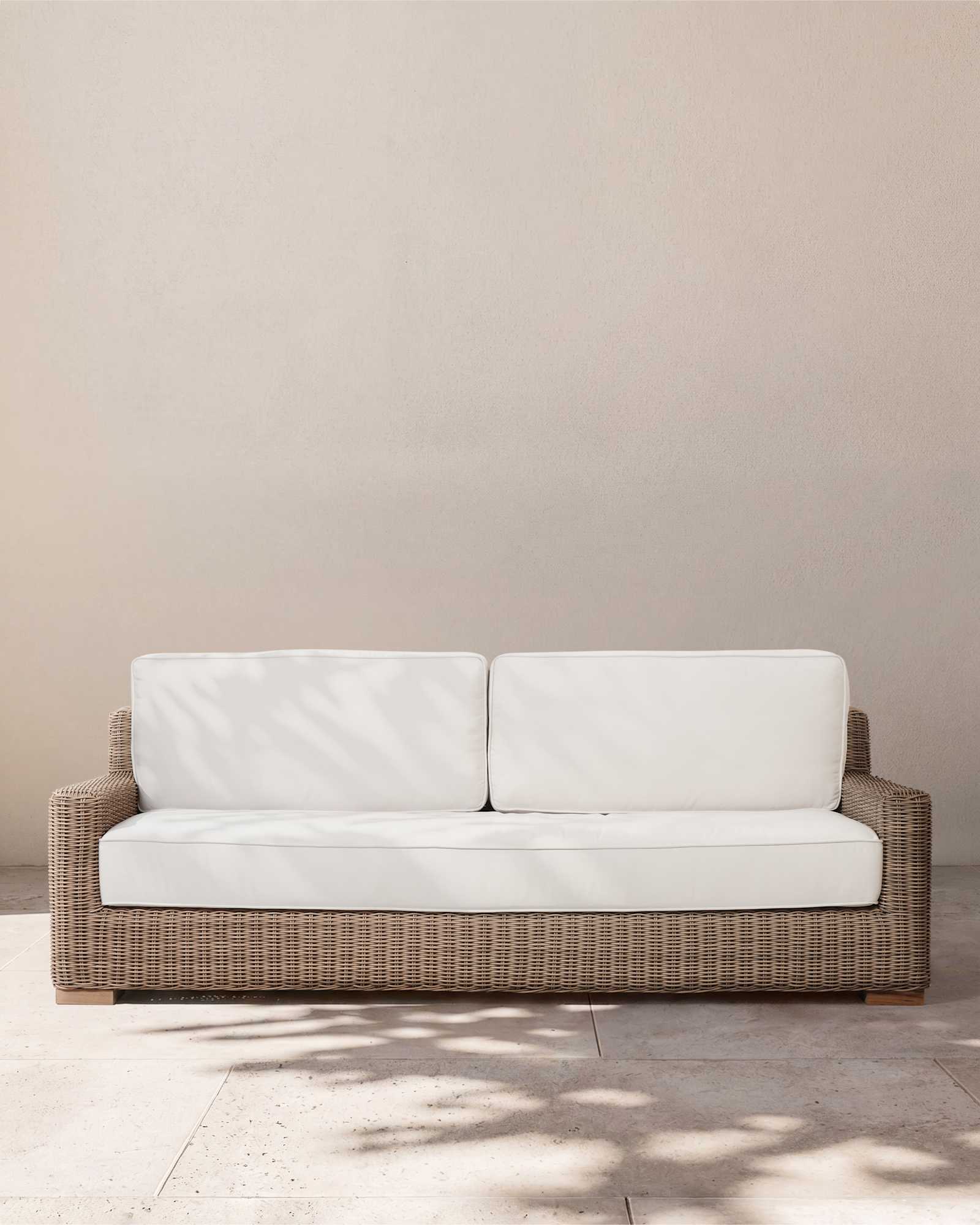 Natural Weave Classic All-Weather Wicker Outdoor Sofa