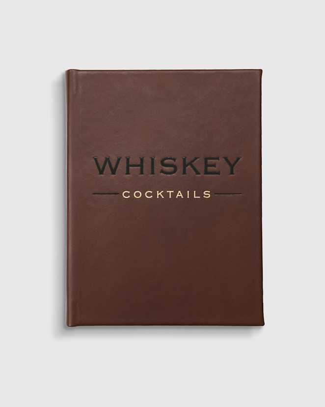 No Color Whiskey Cocktails Leather Bound Book