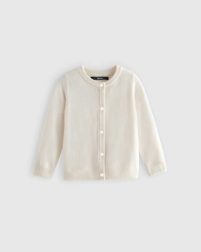 Ivory Washable Cashmere Cardigan
