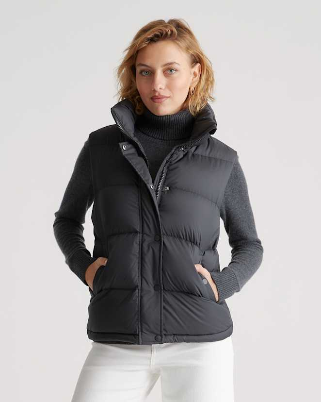 Black Responsible Down Puffer Vest