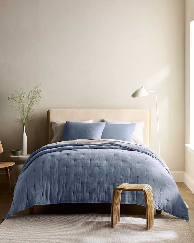 Mineral Organic Cotton Gauze Dream Quilt Set