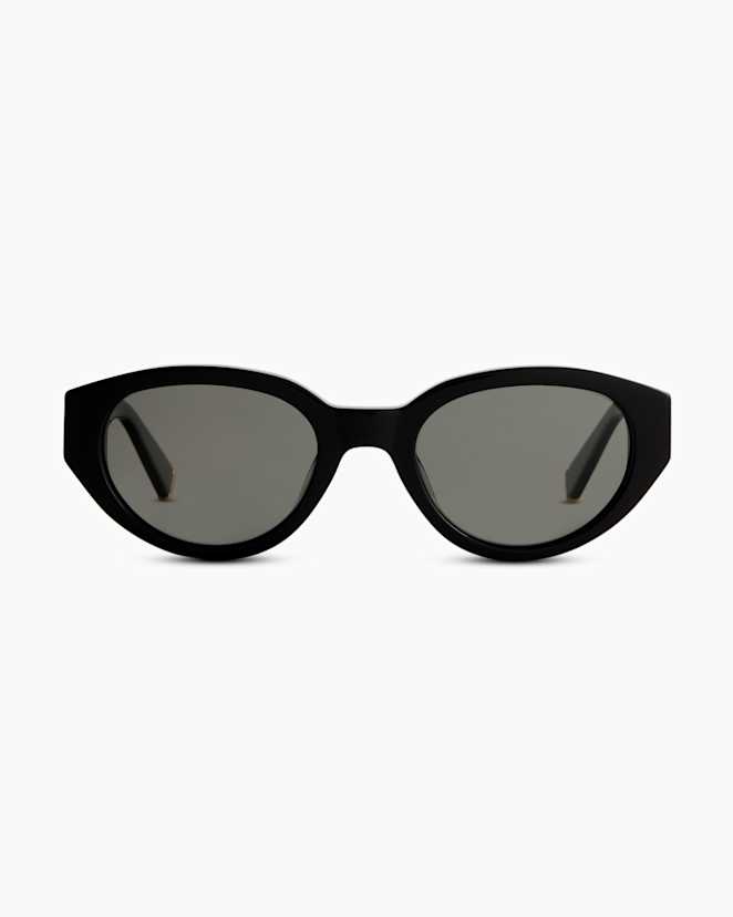Black with Grey lens Sicily Polarized Acetate Sunglasses