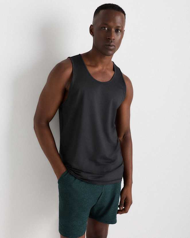Heather Black Débardeur en Flowknit Breeze