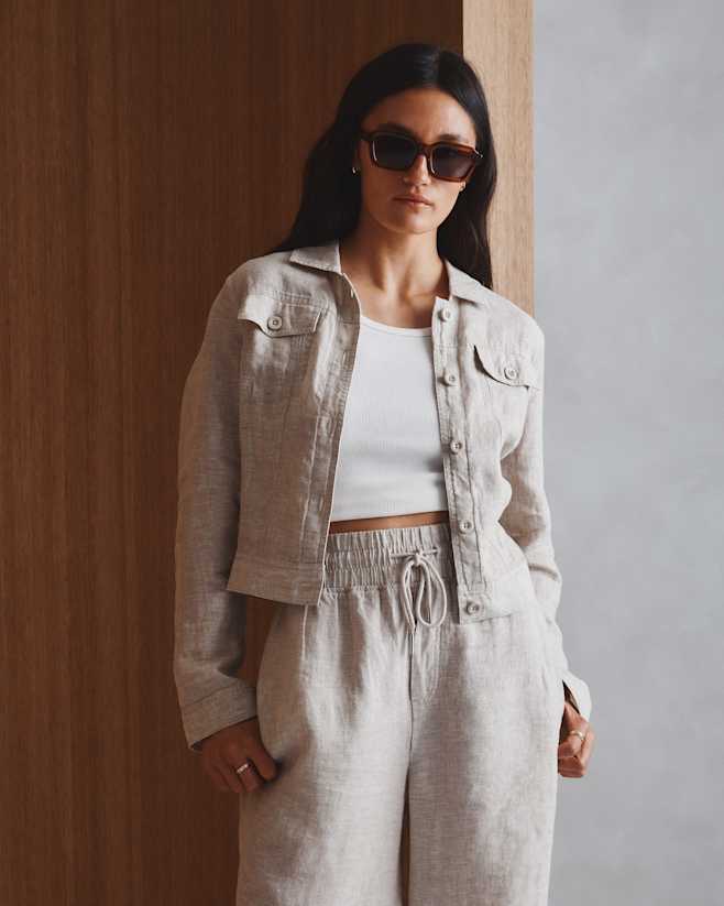 Flax 100% European Linen Jacket