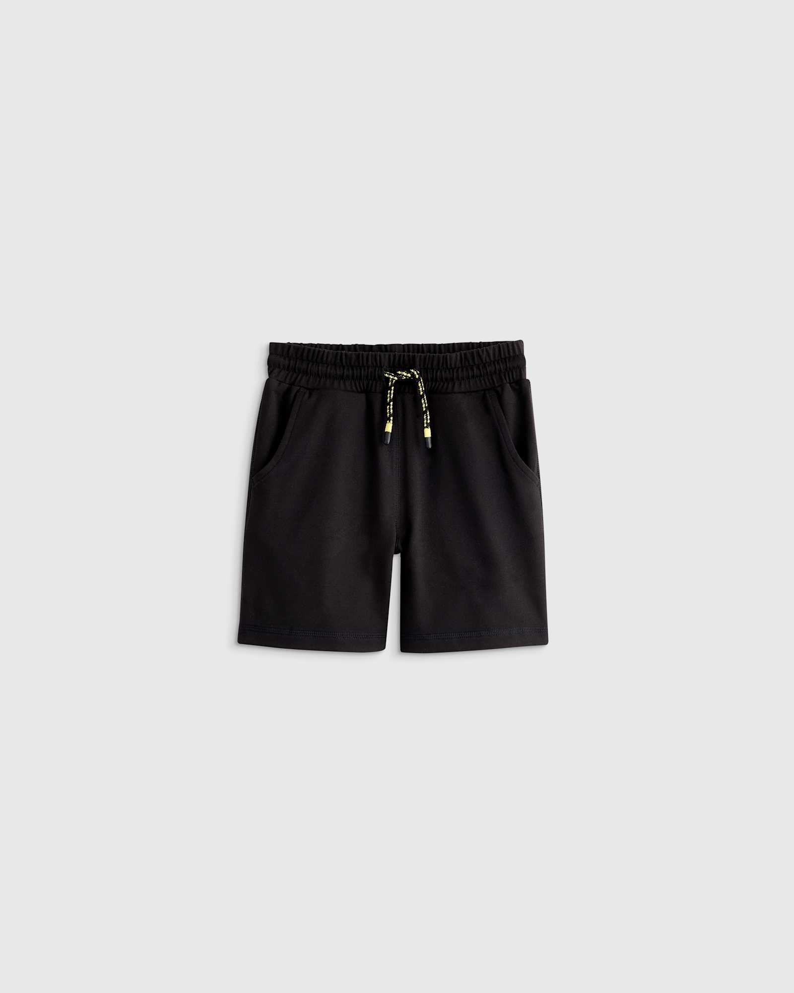 black Flowknit Performance Short