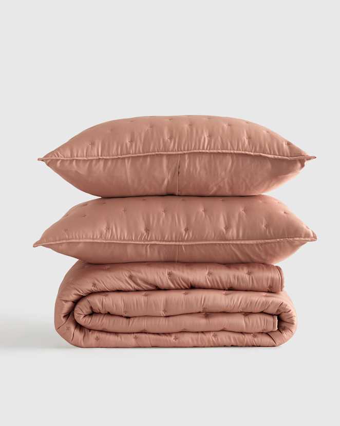 Clay Bamboo Dream Quilt Set