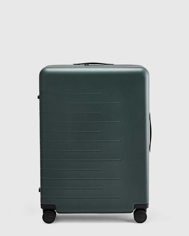 Dark Green Expandable Large Check-In Suitcase