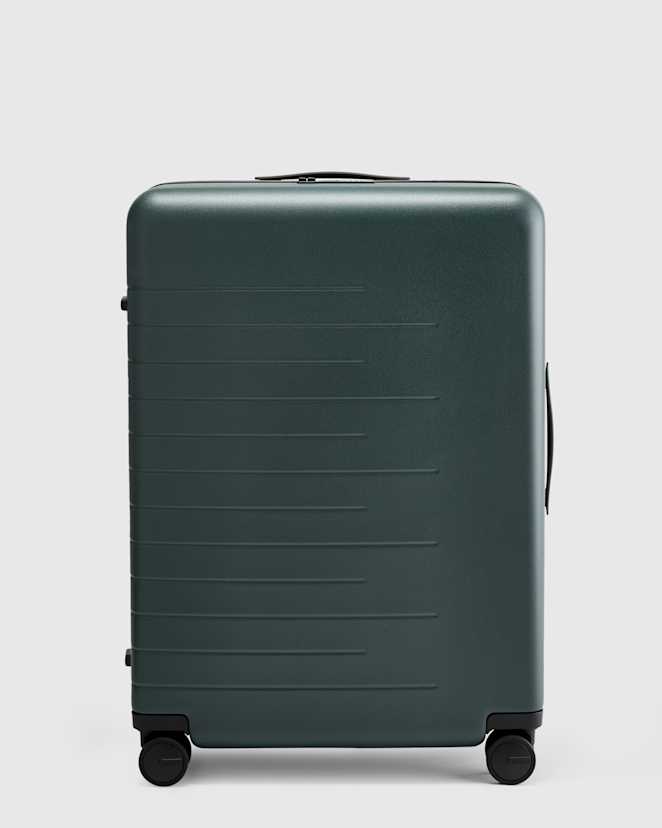 Dark Green Expandable Large Check-In Suitcase