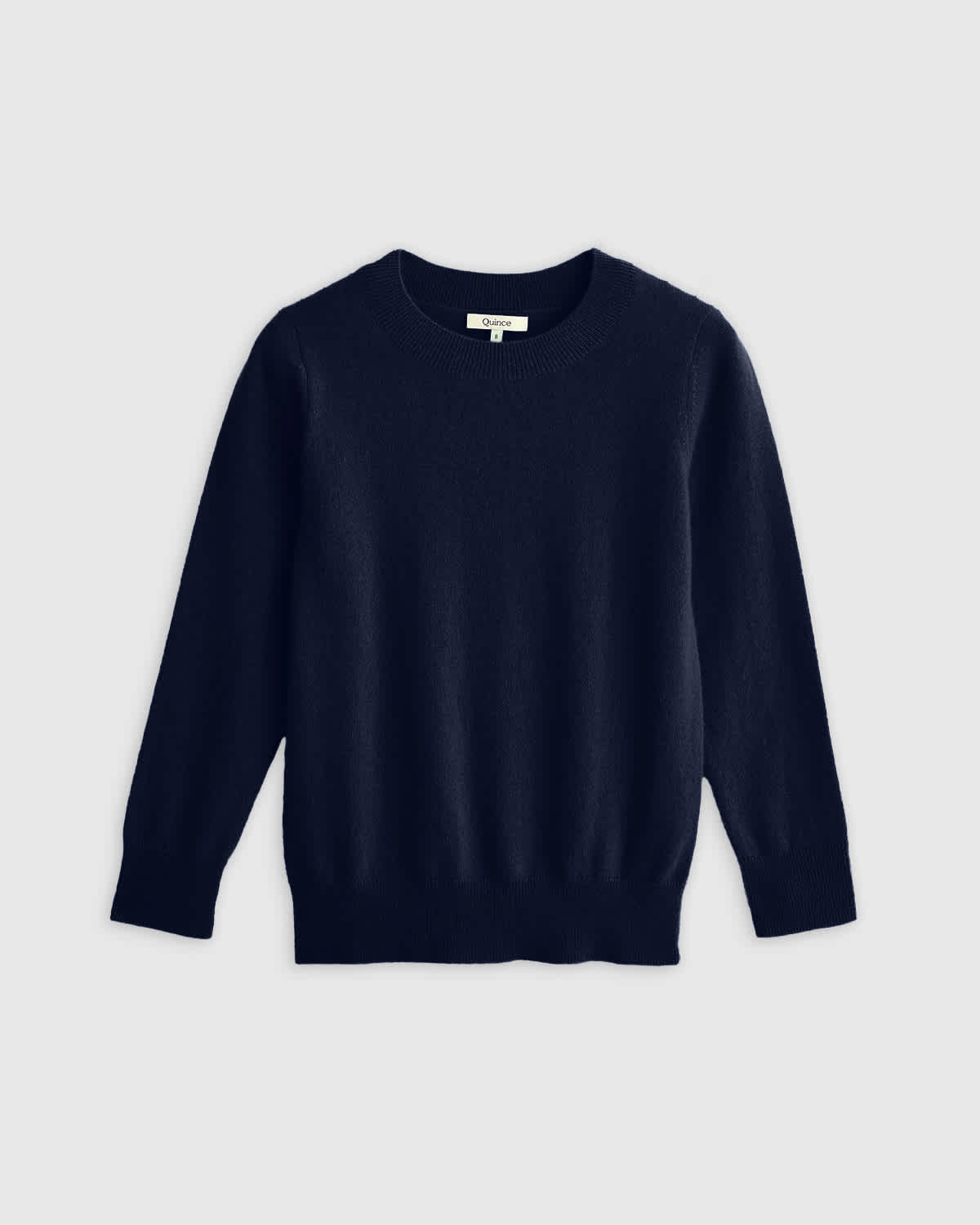 true-navy Washable Cashmere Crewneck Sweater