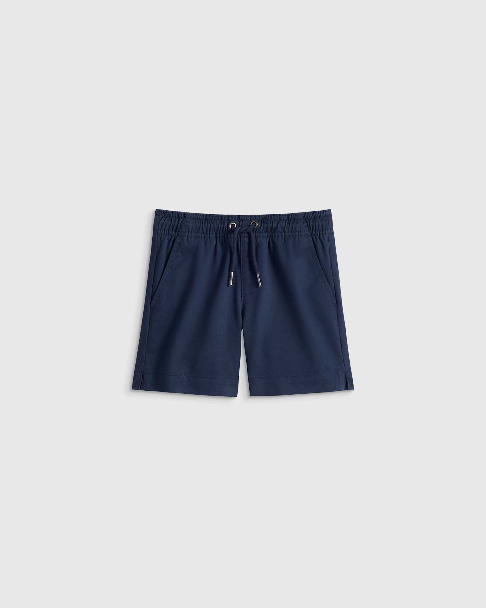 navy Organic Cotton Stretch Pull-On Chino Short